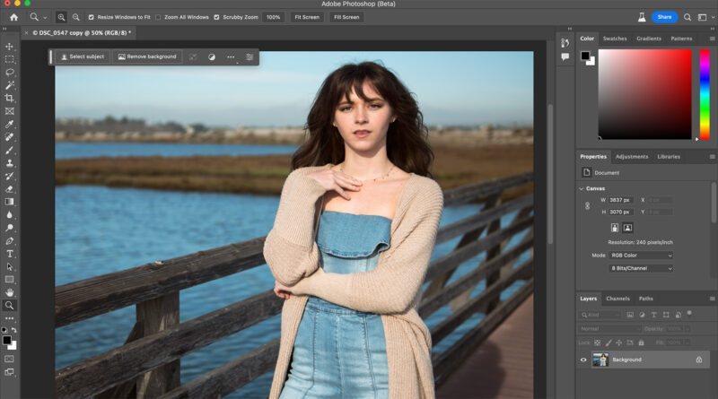 Adobe Photoshop Generative Fill feature
